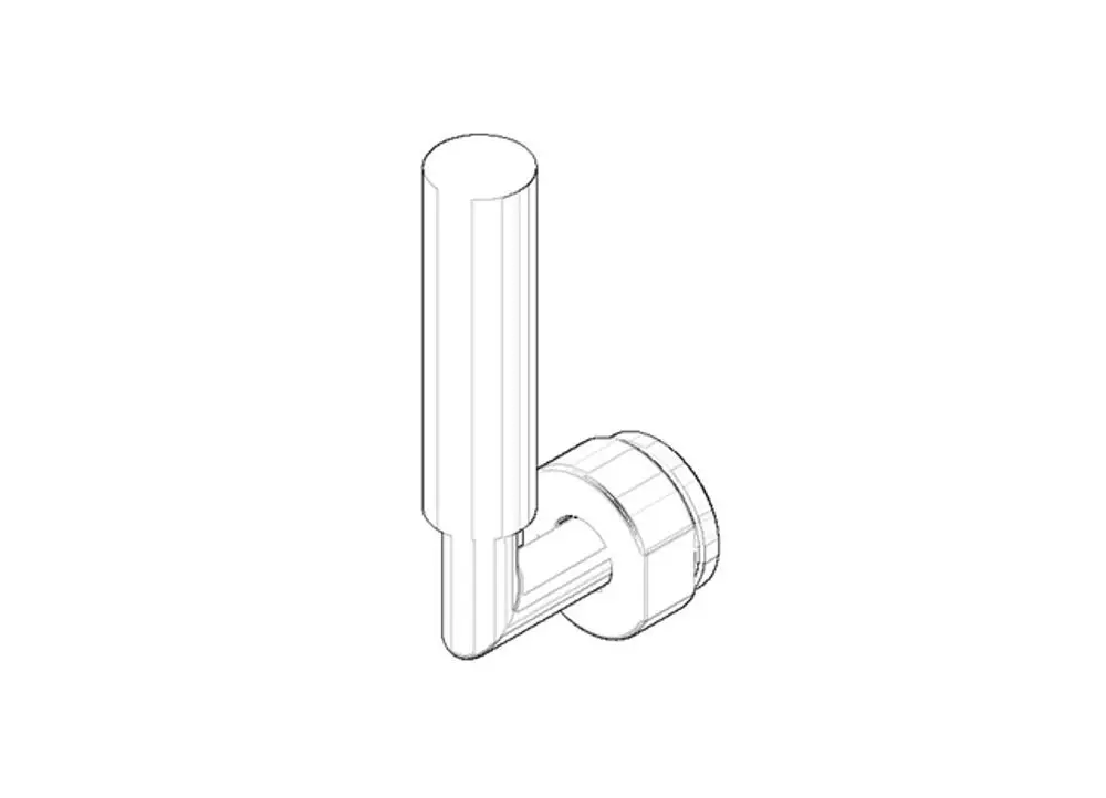 DORNBRACHT Umstellung ERSATZTEILE 90182002500 23 x 85 x 48 mm Weiß matt, 90182002500-10 Galeriebild 1